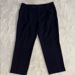 Banana Republic Avery Classic Black Trousers Size 10 Navy Blue